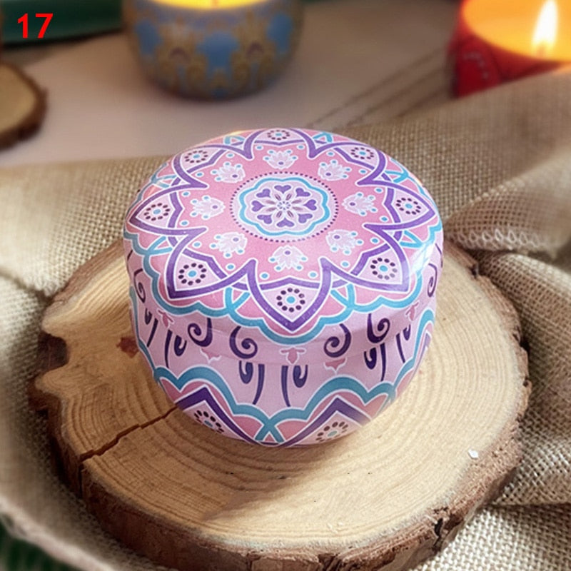 Scented Candles Fragrance Handmade jar Dried Flowers