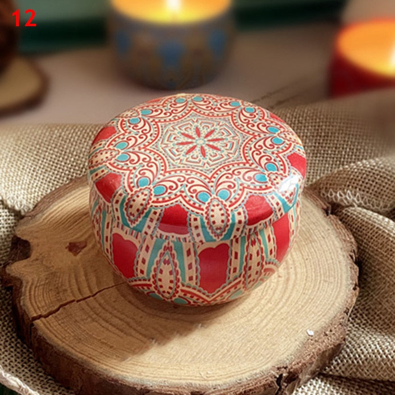 Scented Candles Fragrance Handmade jar Dried Flowers