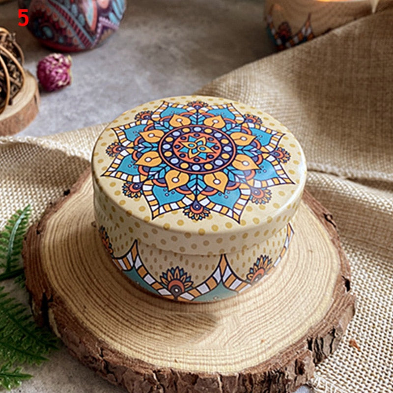 Scented Candles Fragrance Handmade jar Dried Flowers